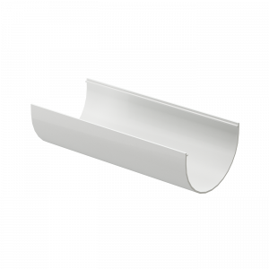 Желоб водосточный 3 м Премиум (Premium) Пломбир 9003