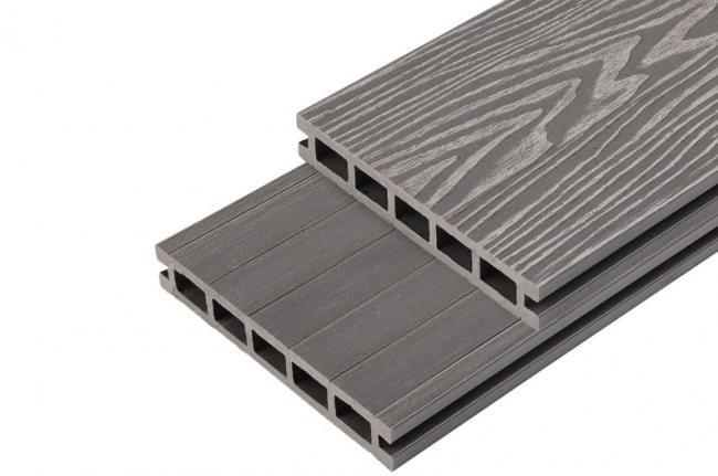 Террасная доска дпк Deckart Praktik New  Серый