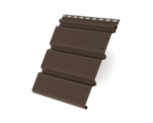 Софит T4 полностью перфорированный Grand Line 3,0 Коричневый